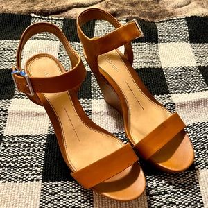 Gianni Bini Caramel Wedge Heel size 9.5 worn twice